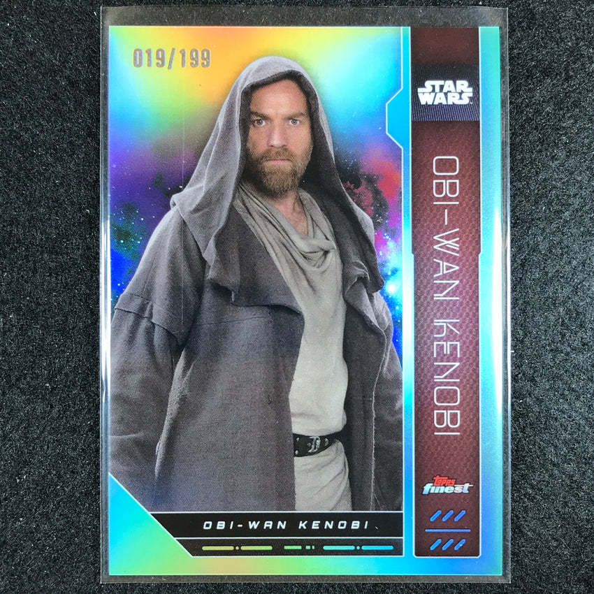 2023 Topps Finest Star Wars Obi-wan Kenobi Base Aqua 19/199 No 45