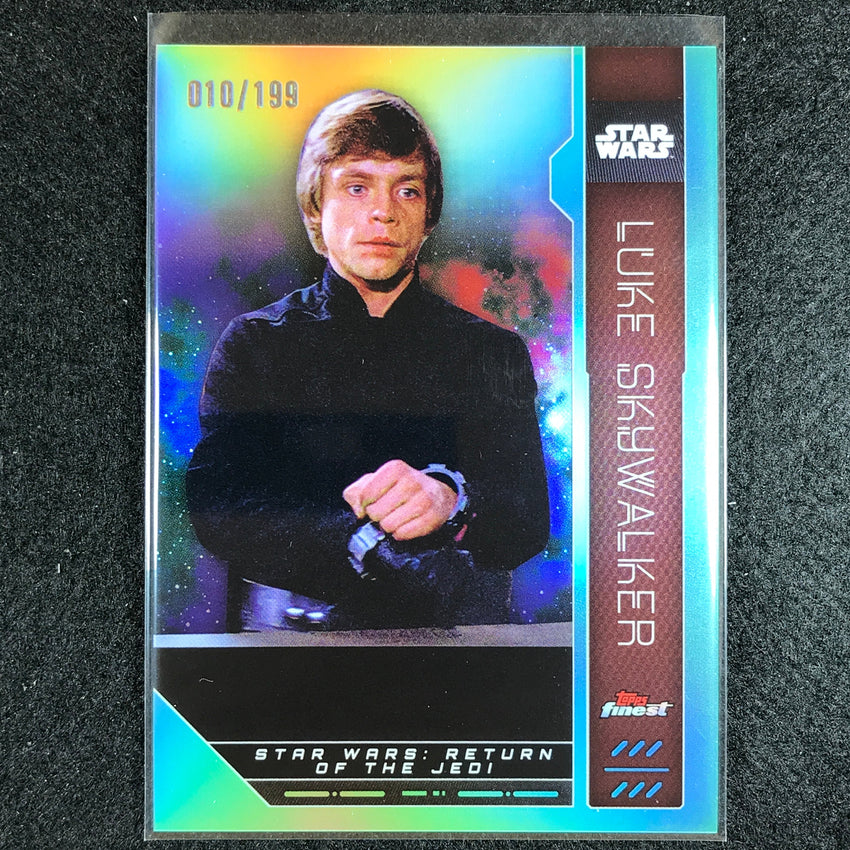 2023 Topps Finest Star Wars LUKE SKYWALKER Base Aqua 10/199 #55