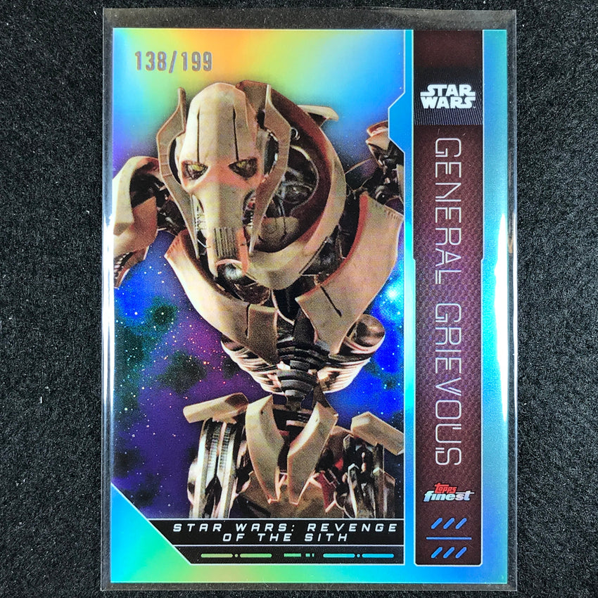 2023 Topps Finest Star Wars GENERAL GRIEVOUS Base Aqua 138/199 #61