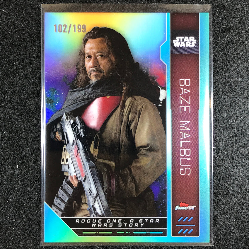 2023 Topps Finest Star Wars BAZE MALBUS Base Aqua 102/199 #73