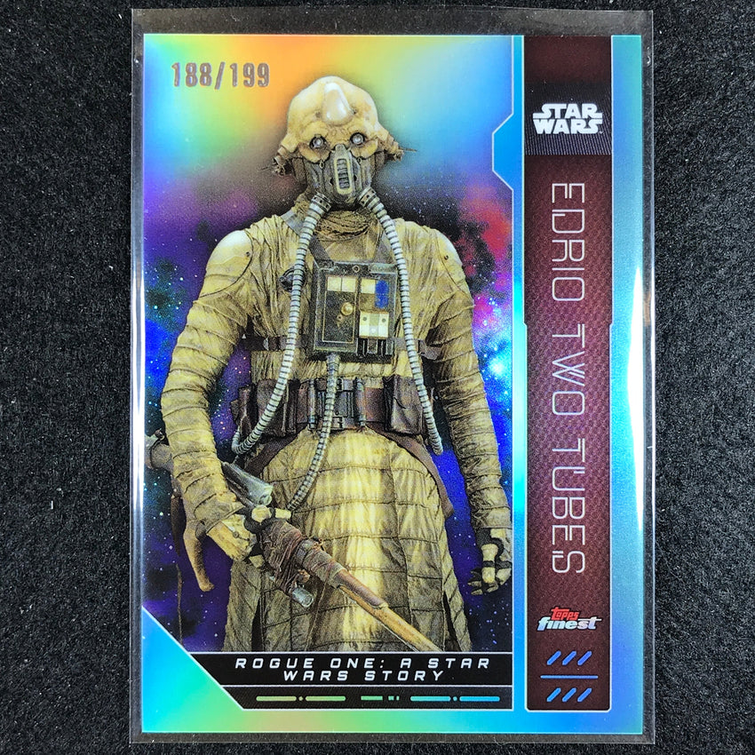 2023 Topps Finest Star Wars EDRIO TWO TUBES Base Aqua 188/199 #80