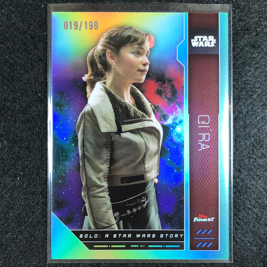 2023 Topps Finest Star Wars Qira Base Aqua 19/199 No 84