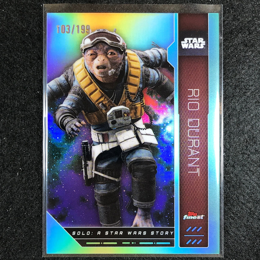 2023 Topps Finest Star Wars RIO DURANT Base Aqua 103/199 #87