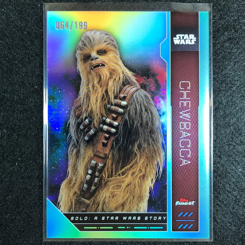 2023 Topps Finest Star Wars CHEWBACCA Base Aqua 64/199 #90