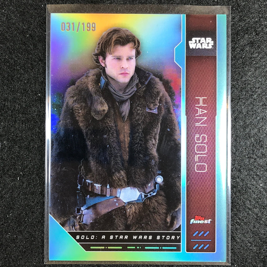 2023 Topps Finest Star Wars HAN SOLO Base Aqua 31/199 #91