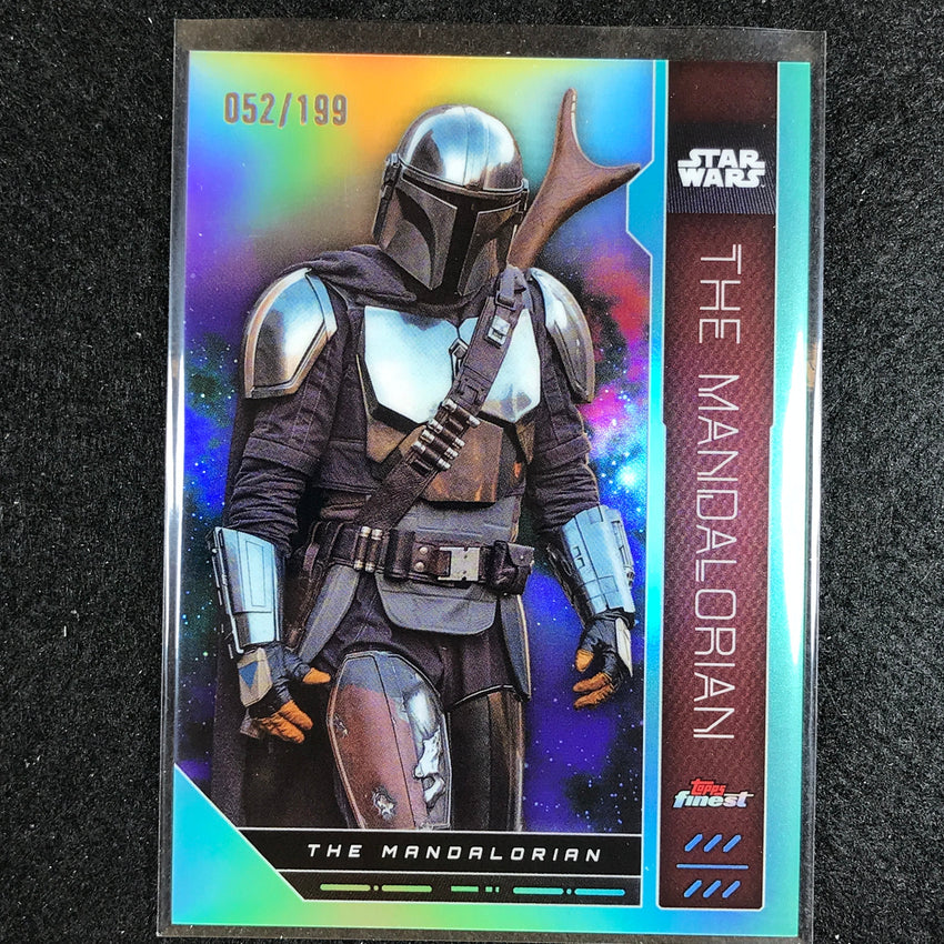 2023 Topps Finest Star Wars The Mandalorian Base Aqua 52/199 No 94