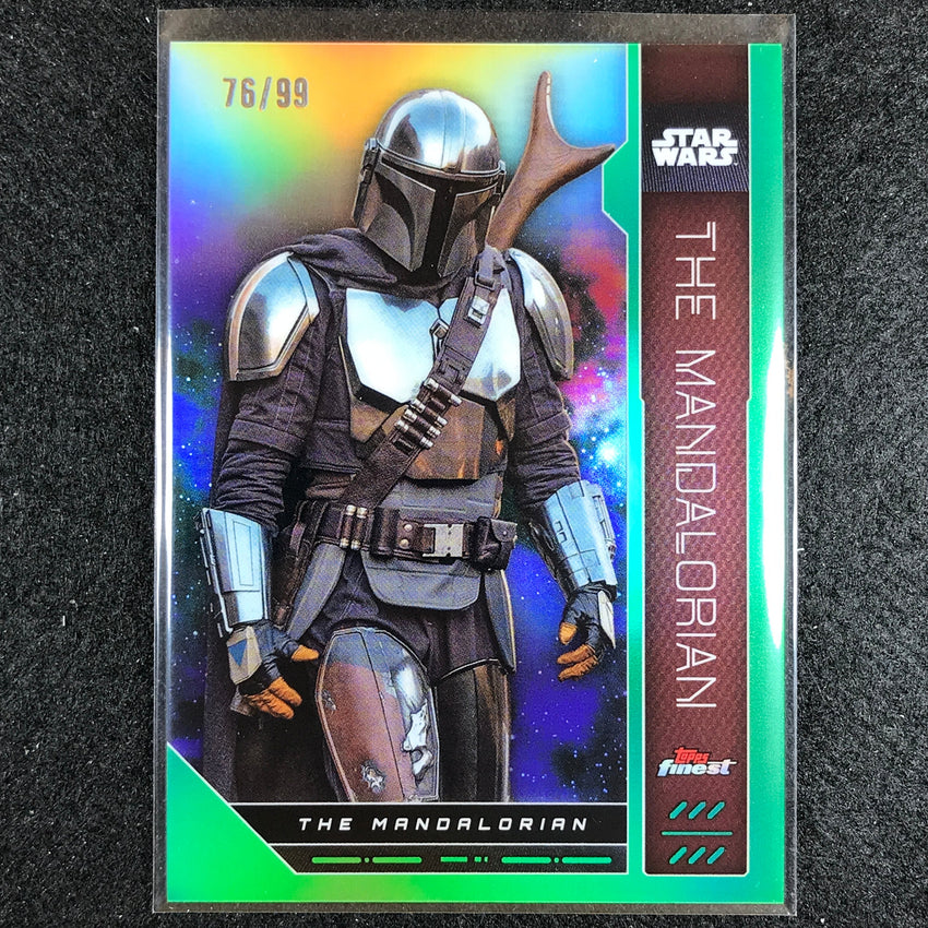 2023 Topps Finest Star Wars The Mandalorian Base Green 76/99 No 94
