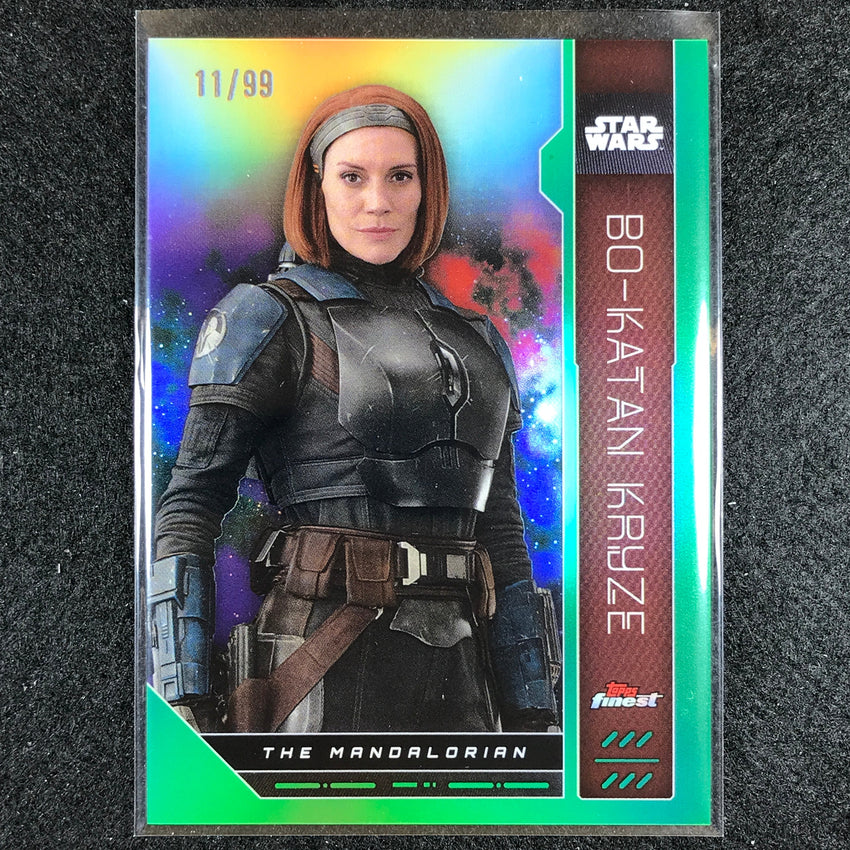 2023 Topps Finest Star Wars BO-KATAN KRYZE Base Green 11/99 #96