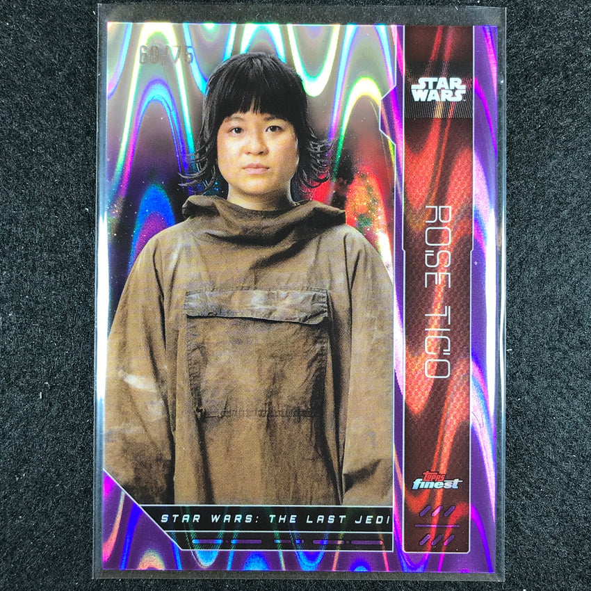 2023 Topps Finest Star Wars ROSE TICO Base Purple RayWave 60/75 #39