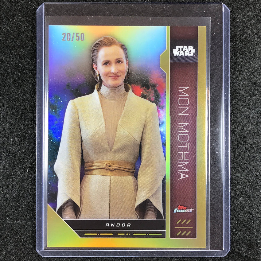 2023 Topps Finest Star Wars Mon Mothma Base Gold 20/50
