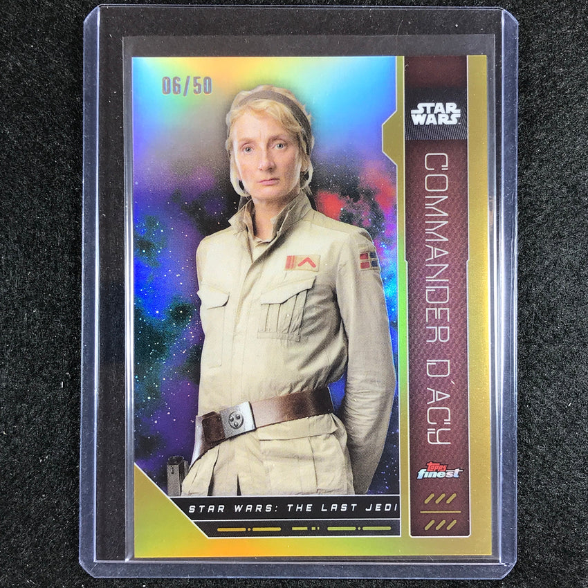2023 Topps Finest Star Wars Commander Dacy Base Gold 6/50