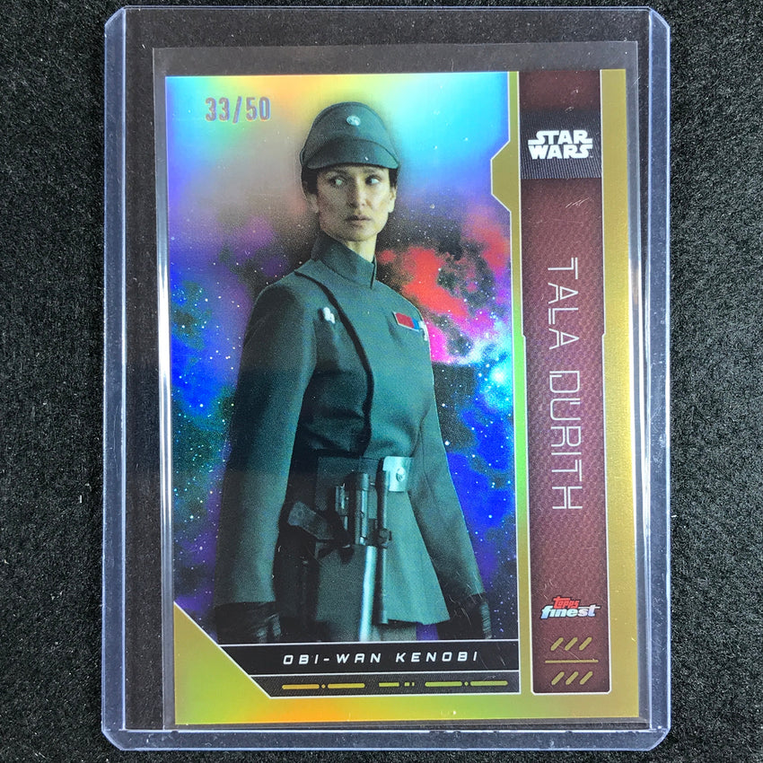 2023 Topps Finest Star Wars Tala Durith Base Gold 33/50