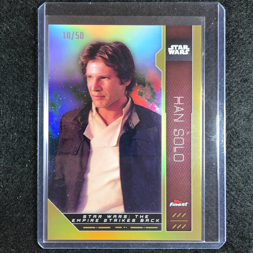 2023 Topps Finest Star Wars Han Solo Extended Base Gold 10/50