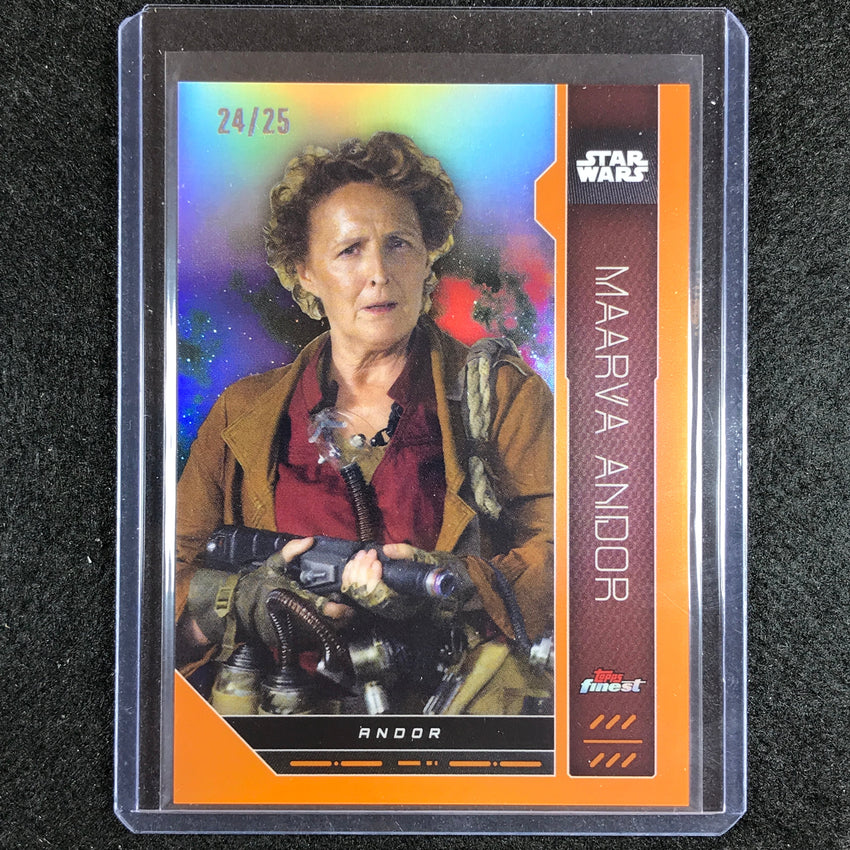 2023 Topps Finest Star Wars Maarva Andor Base Orange 24/25