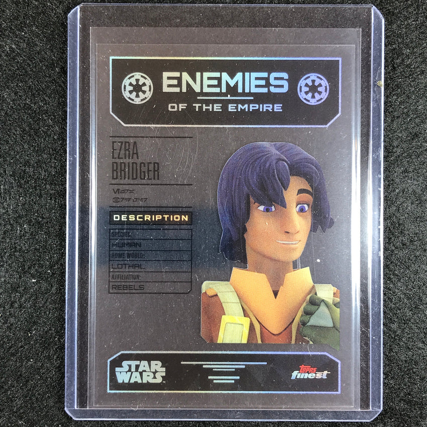 2023 Topps Finest Star Wars Ezra Bridger Enemies Of The Empire Sp No 6