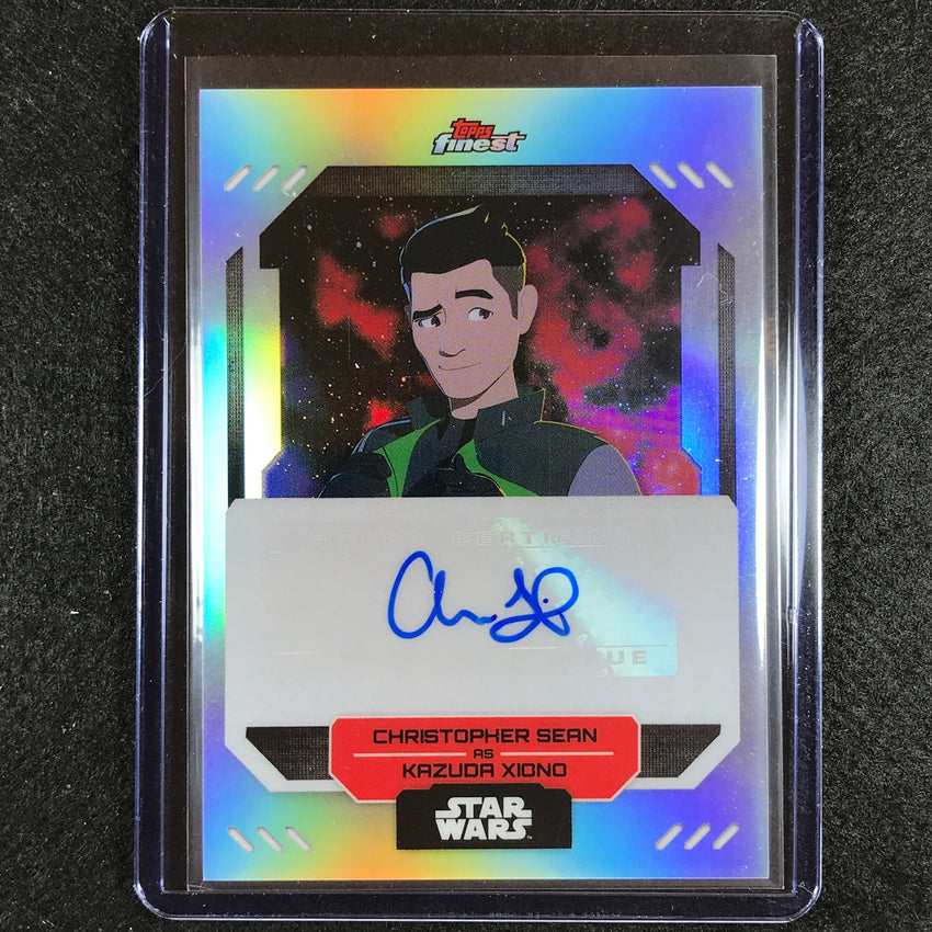 2023 Topps Finest Star Wars Christopher Sean As Kazuda Xionofinest Auto No Cs