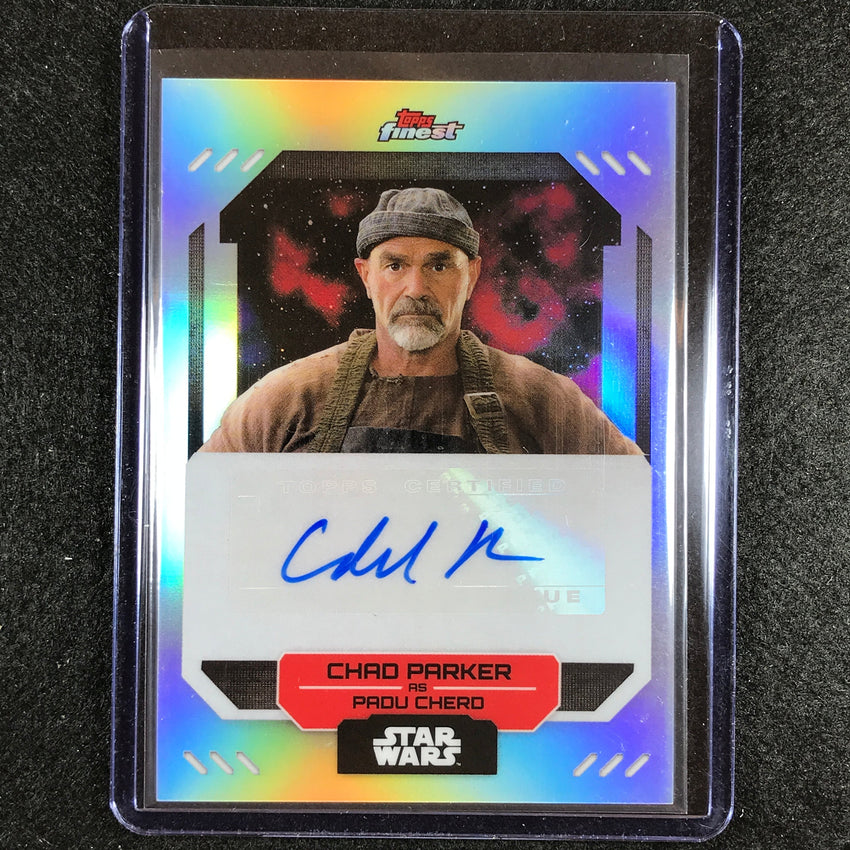 2023 Topps Finest Star Wars CHAD PARKER AS PADU CHERO Finest Auto #CP