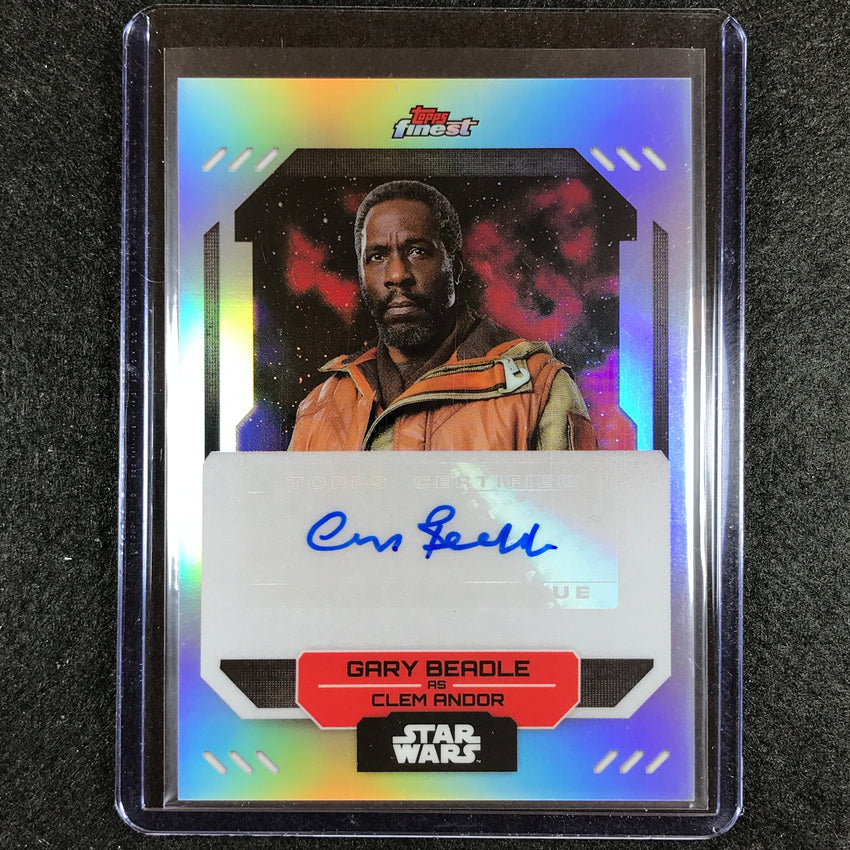 2023 Topps Finest Star Wars GARY BEADLE AS CLEM ANDOR Finest Auto #GB