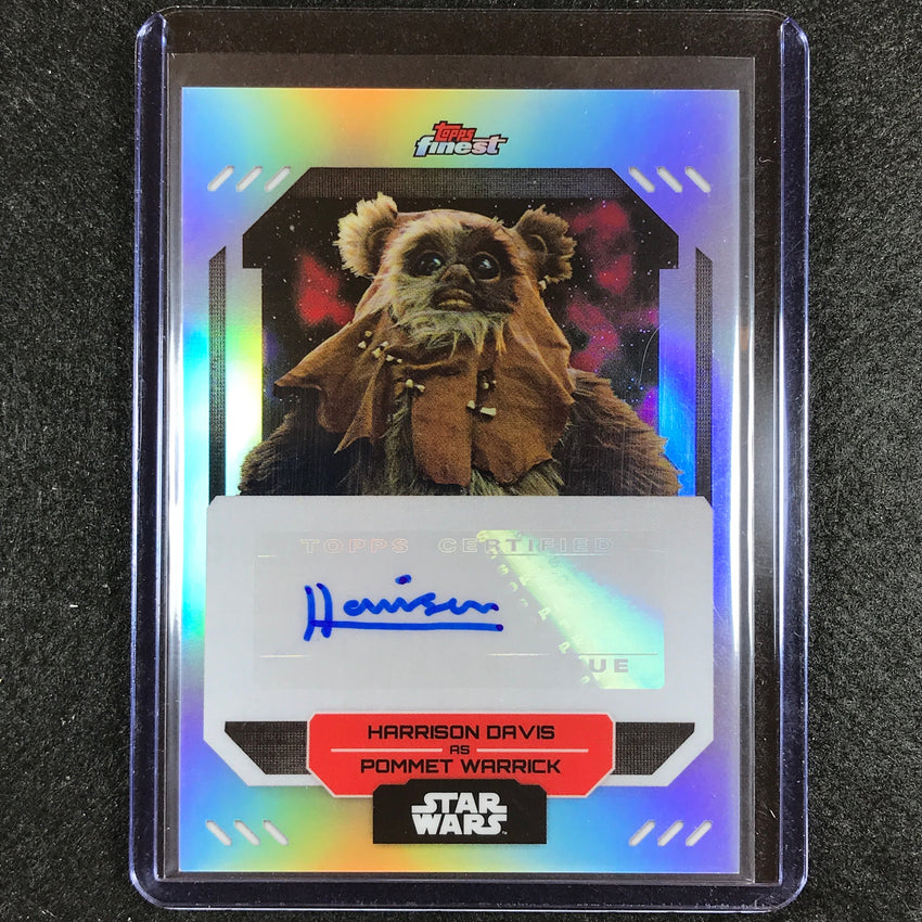 2023 Topps Finest Star Wars Harrison Davis As Pommet Warrick Finest Auto No Hd