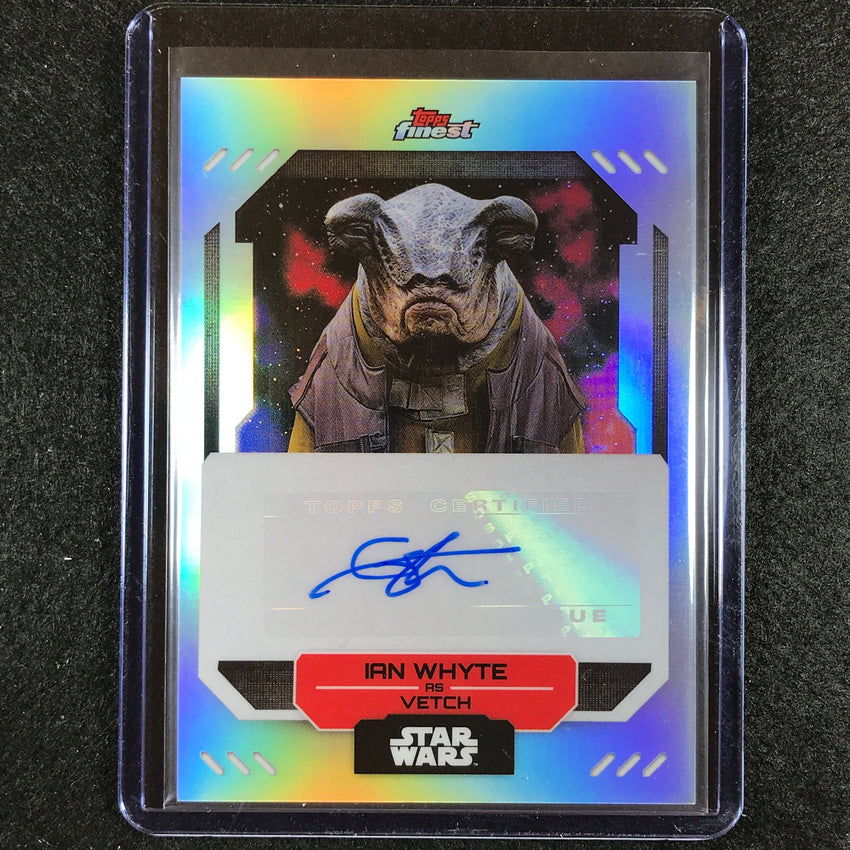 2023 Topps Finest Star Wars IAN WHYTE AS VETCH Finest Auto #IW