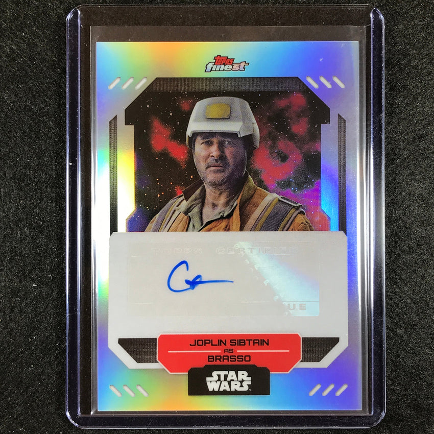 2023 Topps Finest Star Wars JOPLIN SIBTAIN AS BRASSO Finest Auto #JS