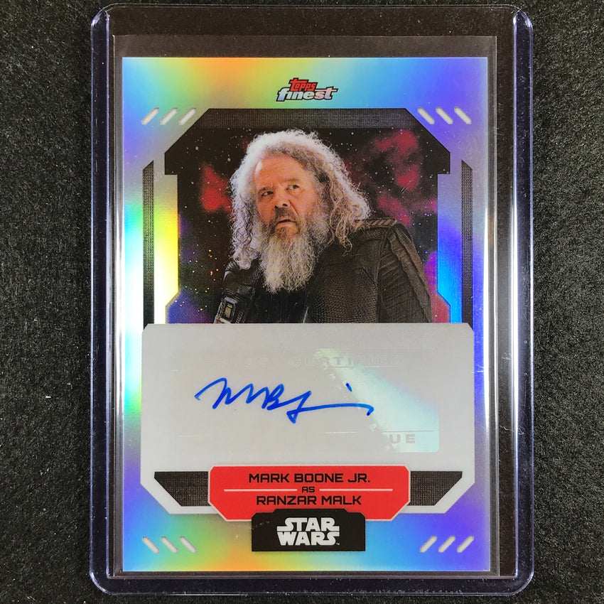 2023 Topps Finest Star Wars MARK BOONE JR. AS RANZAR MALK Finest Auto #MBO