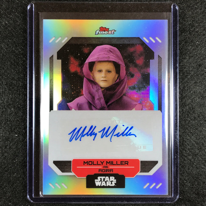 2023 Topps Finest Star Wars MOLLY MILLER AS AGIRA Finest Auto #MM