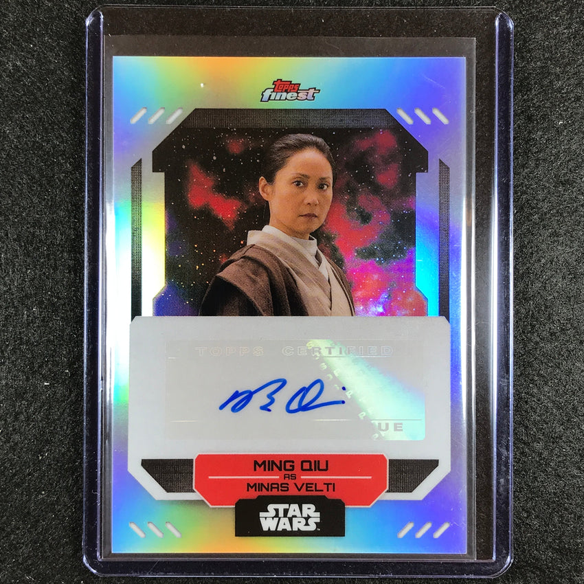 2023 Topps Finest Star Wars MING QIU AS MINAS VELTI Finest Auto #MQ