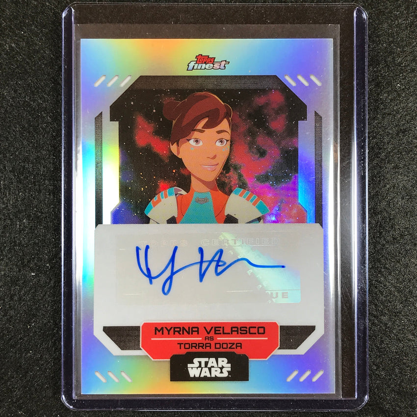 2023 Topps Finest Star Wars Myrna Velasco As Torra Doza Finest Auto No Mv