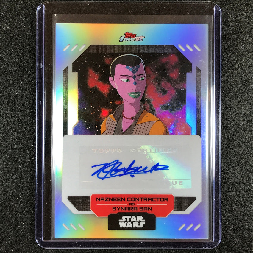 2023 Topps Finest Star Wars NAZNEEN CONTRACTOR AS SYNARA SAN Finest Auto #NC