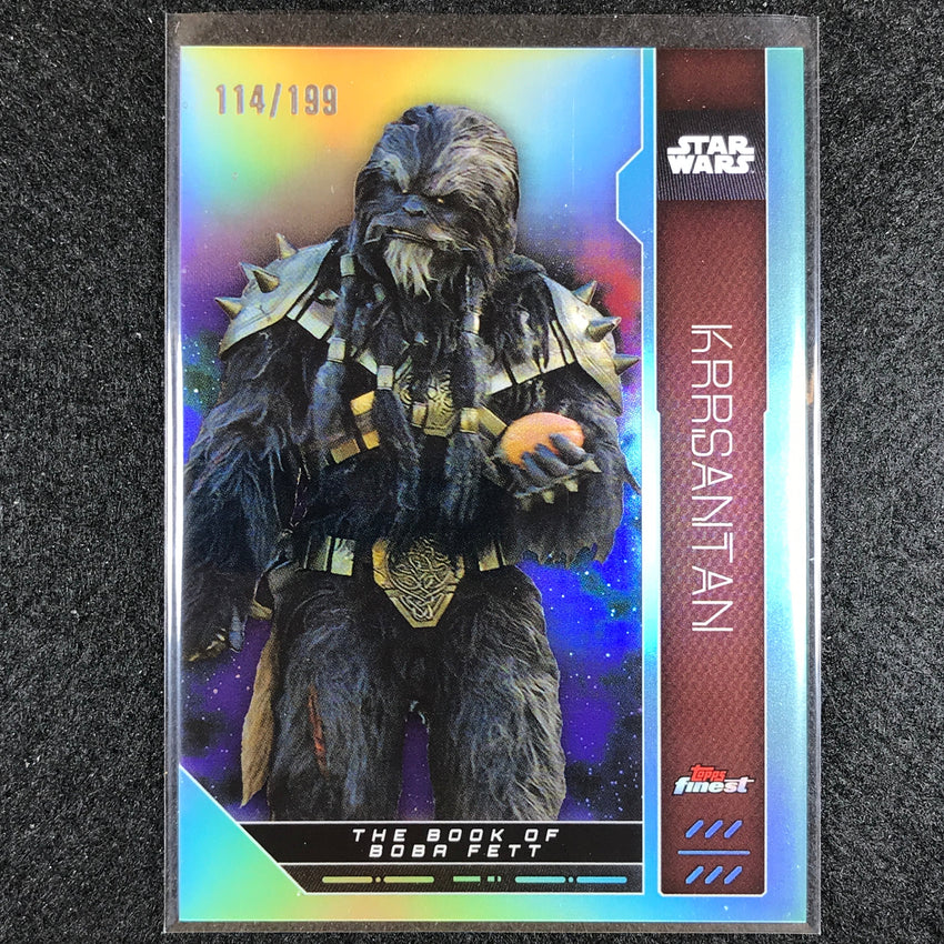 2023 Topps Finest Star Wars KRRSANTAN Base Aqua 114/199 #24