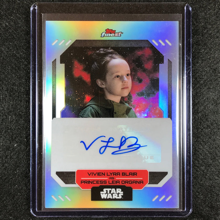 2023 Topps Finest Star Wars Vivien Lyra Blair As Princess Leia Organa Auto No Vb