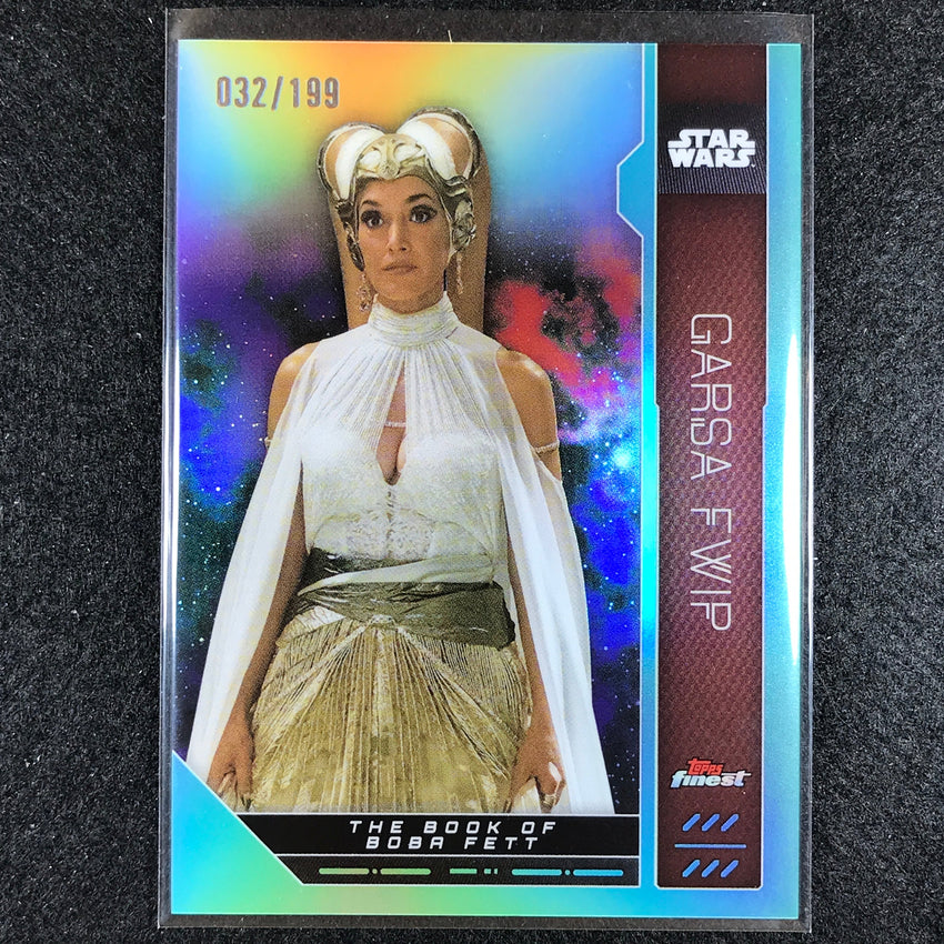 2023 Topps Finest Star Wars GARSA FWIP Base Aqua 32/199 #25