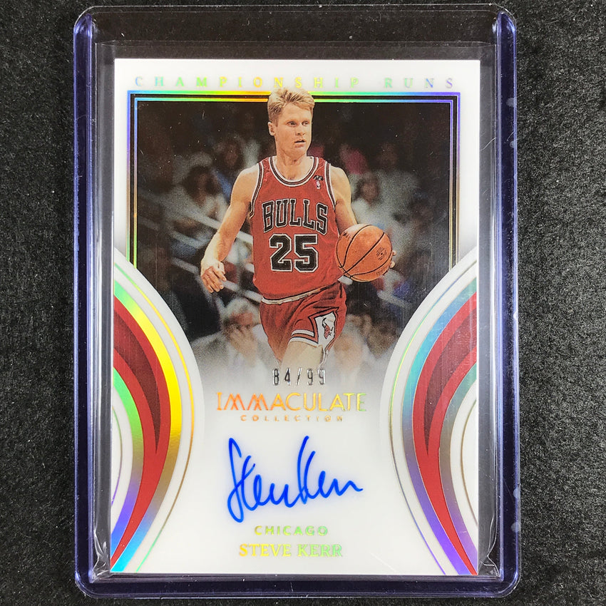 2022-23 Immaculate Steve Kerr Championship Runs Acetate Auto 84/99