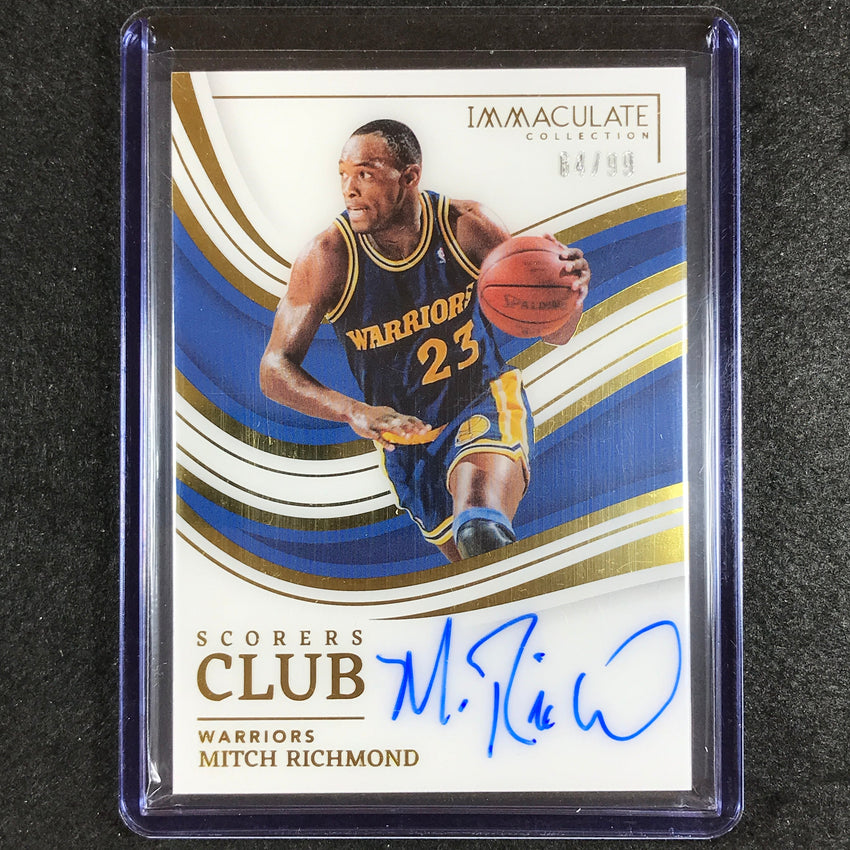 2022-23 Immaculate Mitch Richmond Scorers Club Acetate Auto 64/99