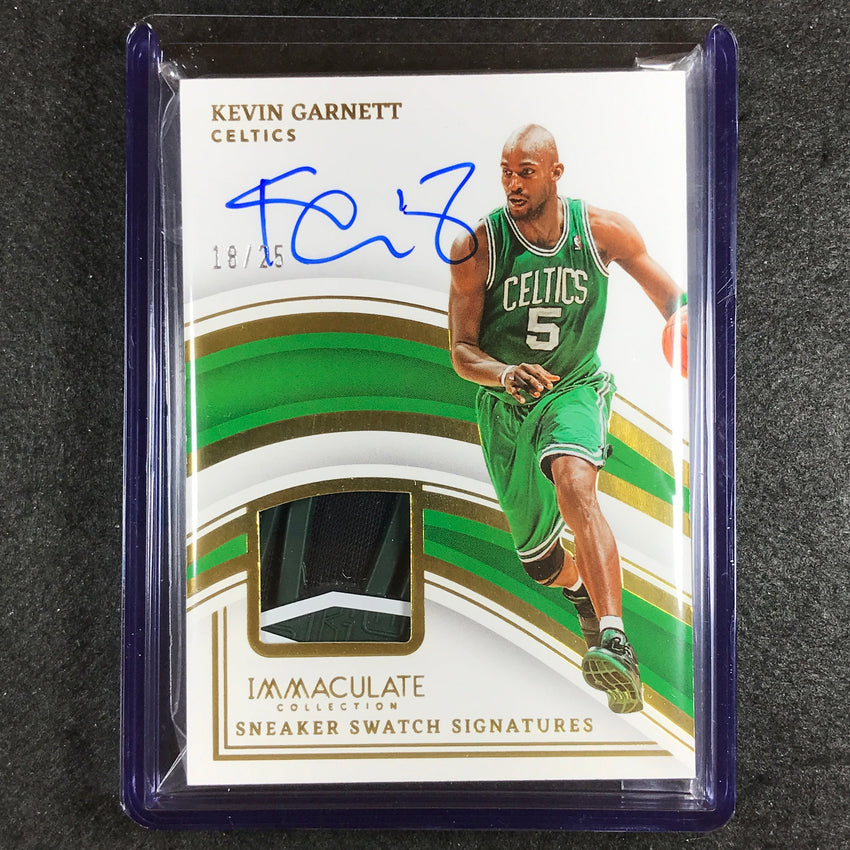 2022-23 Immaculate Kevin Garnett Sneaker Swatch Auto 18/25