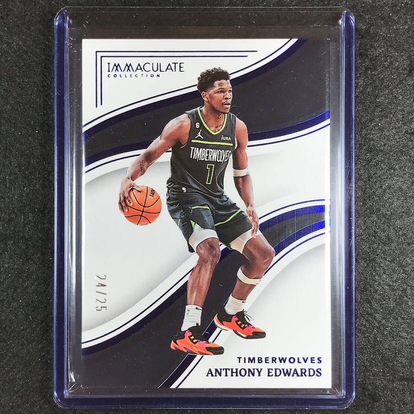 2022-23 Immaculate Anthony Edwards Base Blue 24/25