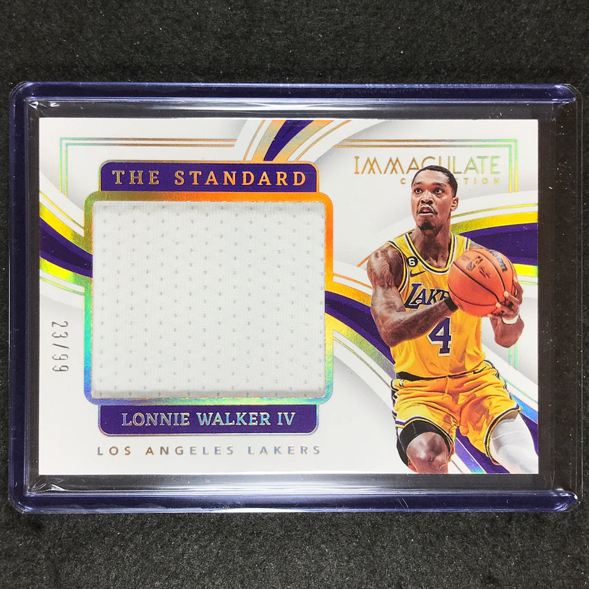 2022-23 Immaculate Lonnie Walker Iv The Standard Jersey Relic 23/99