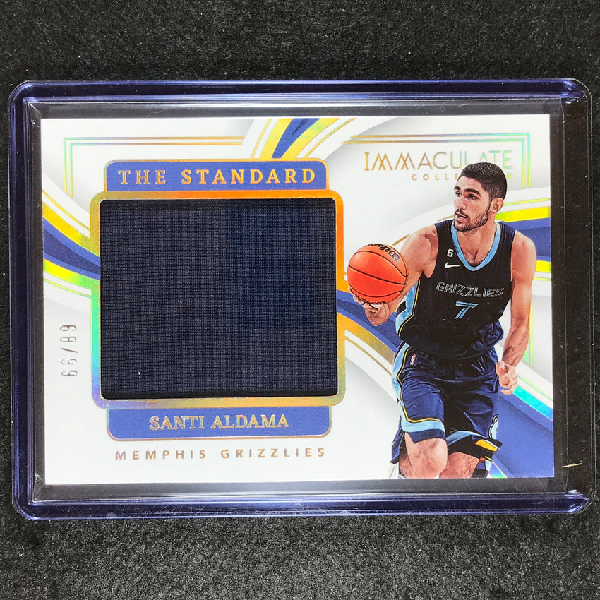 2022-23 Immaculate Santi Aldama The Standard Jersey Relic 68/99