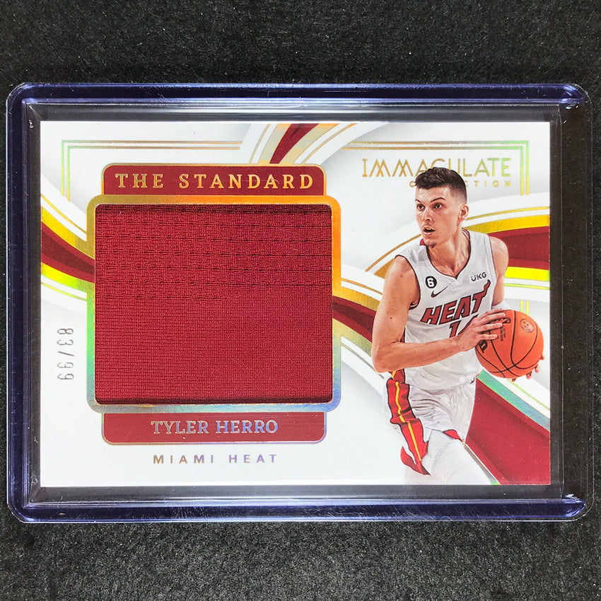 2022-23 Immaculate Tyler Herro The Standard Jersey Relic 83/99