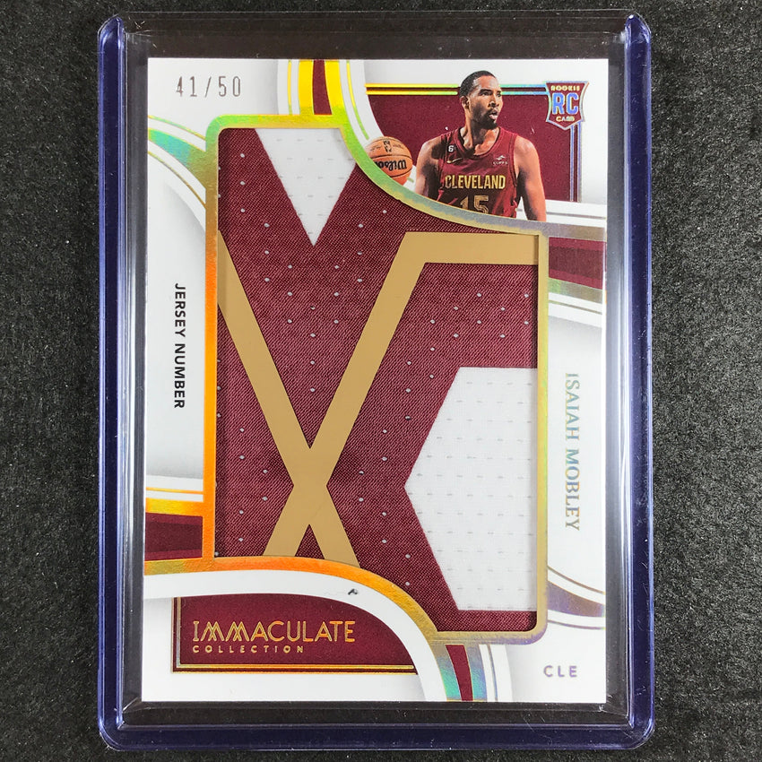 2022-23 Immaculate Isaiah Mobley Rookie Jumbo Patches Jersey Number 41/50