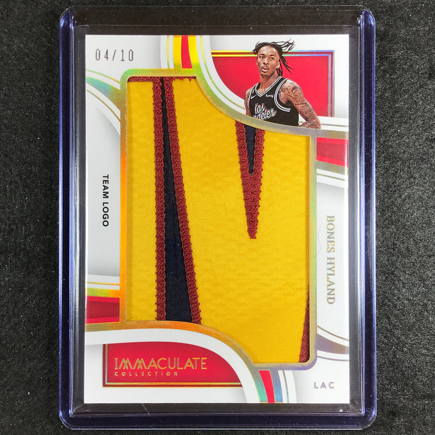 2022-23 Immaculate Bones Hyland Jumbo Patches Team Logo 4/10