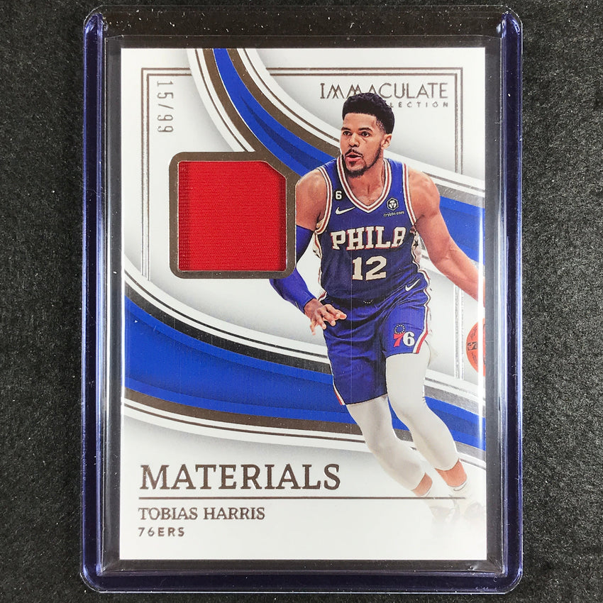 2022-23 Immaculate Tobias Harris Materials Jersey Relic 15/99