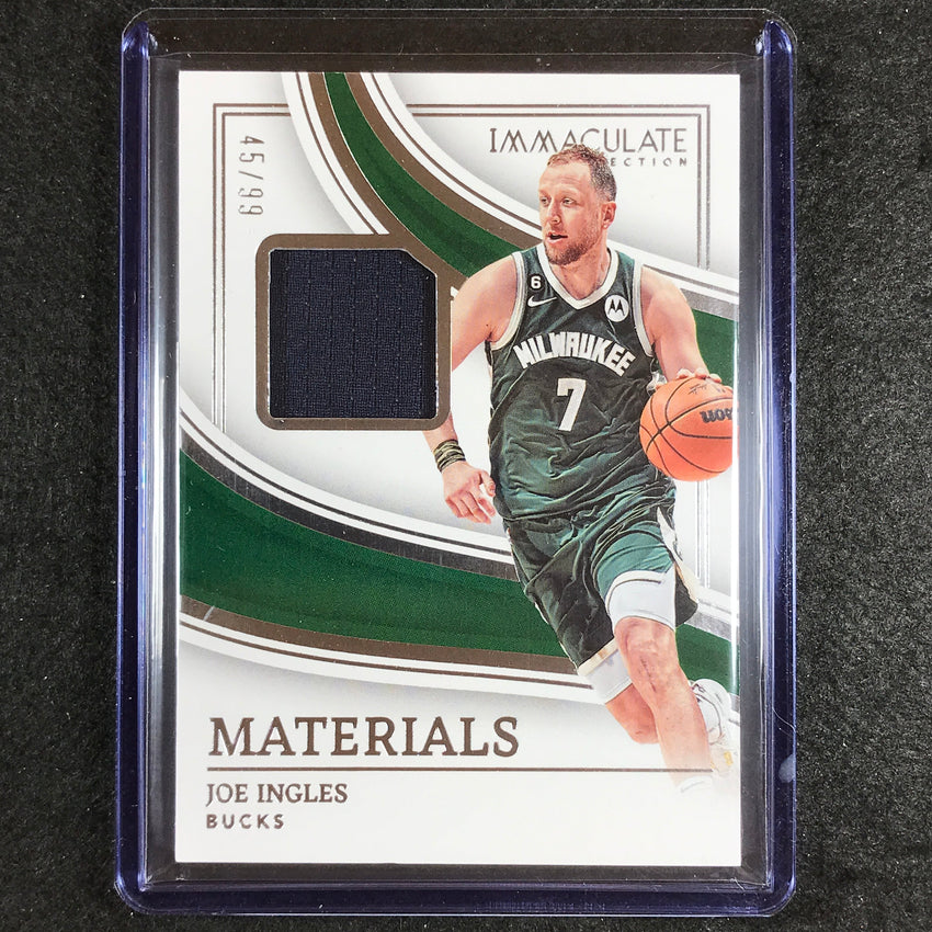 2022-23 Immaculate Joe Ingles Materials Jersey Relic 45/99