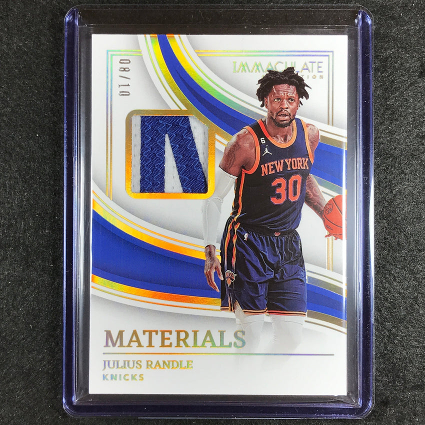 2022-23 Immaculate Julius Randle Materials Patch Relic Gold 8/10