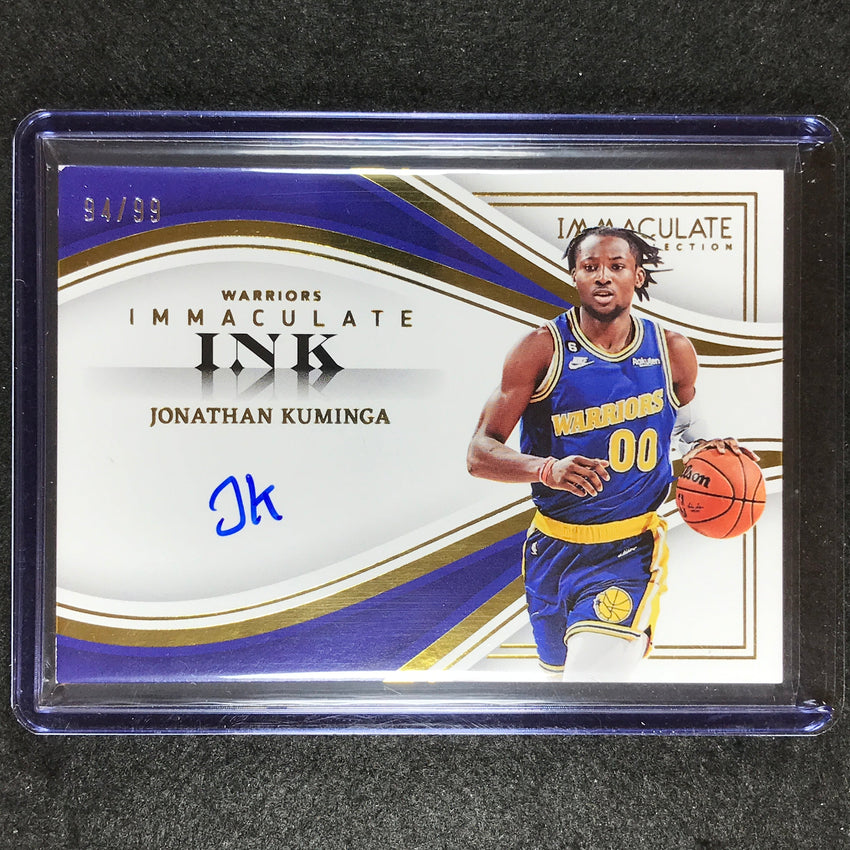 2022-23 Immaculate Jonathan Kuminga Immaculate Ink Auto 94/99