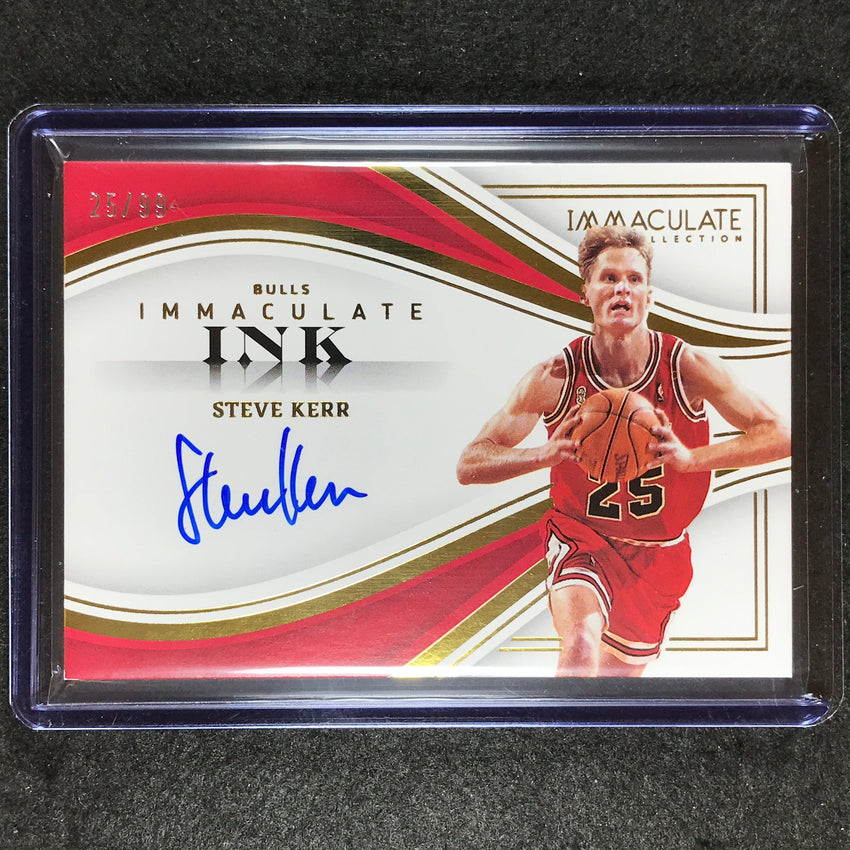 2022-23 Immaculate Steve Kerr Immaculate Ink Auto 25/99