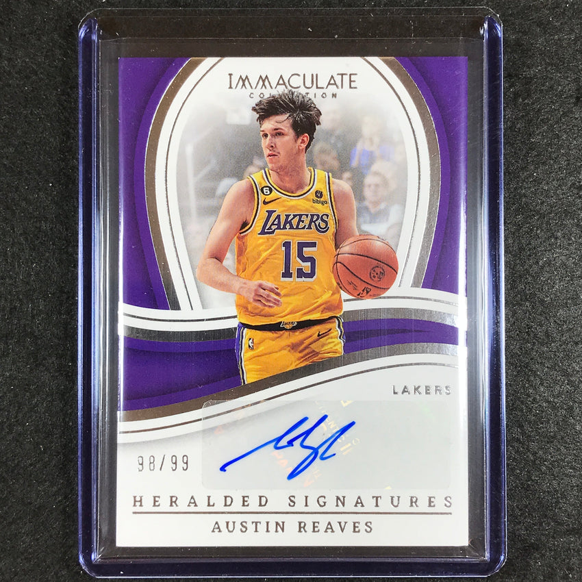 2022-23 Immaculate Austin Reeves Heralded Signatures Auto 98/99