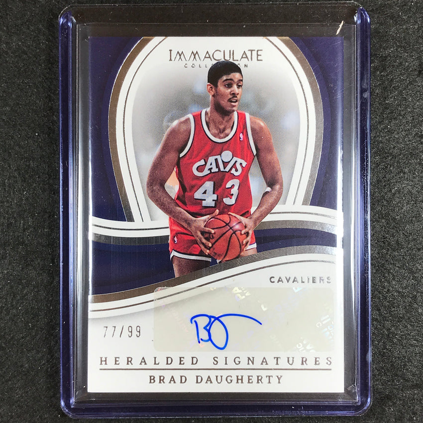 2022-23 Immaculate Brad Daugherty Heralded Signatures Auto 77/99
