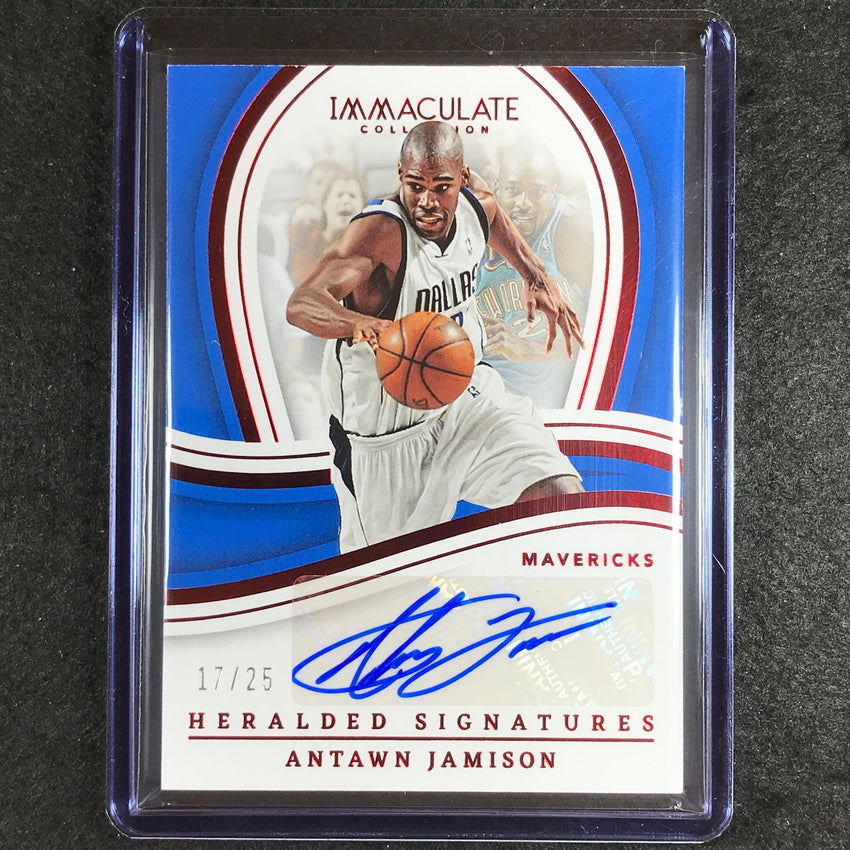2022-23 Immaculate Antawn Jamison Heralded Signatures Auto Red 17/25
